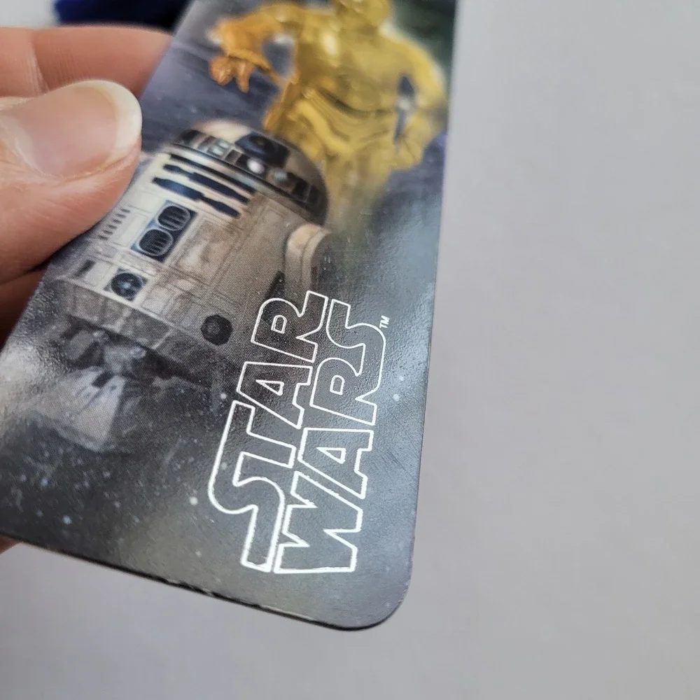 Vintage Y2K Star Wars Bookmark Droids C-3PO R2-D2 00/2002 Yarn Tassel CEBM-2130X